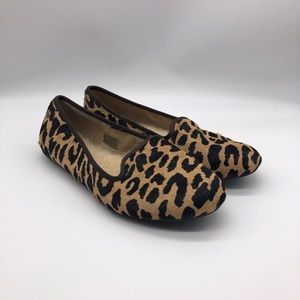 Ugg | Alloway exotic leopard print calf hair flats